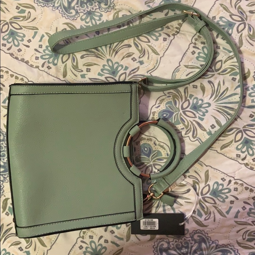Teal green purse